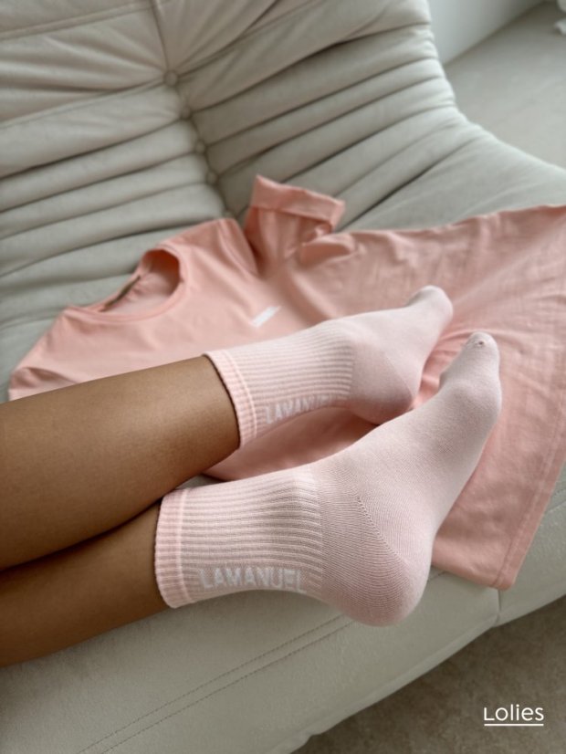 Ponožky SUNNY meruňková - Barva: Meruňková, Velikost: ONESIZE