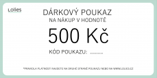 DÁRKOVÝ POUKAZ 500 Kč