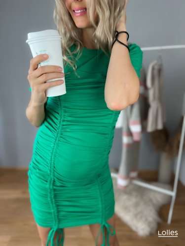 Šaty DIVA - Barva: Zelená, Velikost: M/L