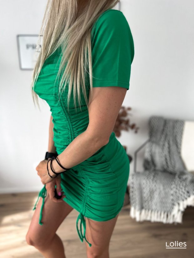 Šaty DIVA - Barva: Zelená, Velikost: M/L
